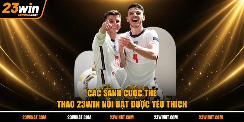 Các sảnh cược thể thao 23WIN nổi bật được yêu thích